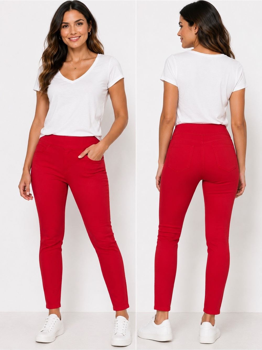 H&M Red Skinny Jeggings – Women’s